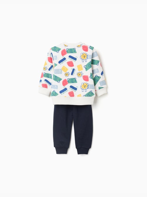 Sudadera con motivo + pantalón de chándal - Kiabi