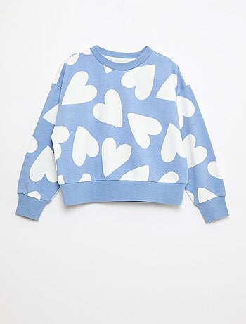 Sudadera con motivo y cuello redondo