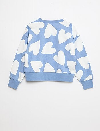 Sudadera con motivo y cuello redondo