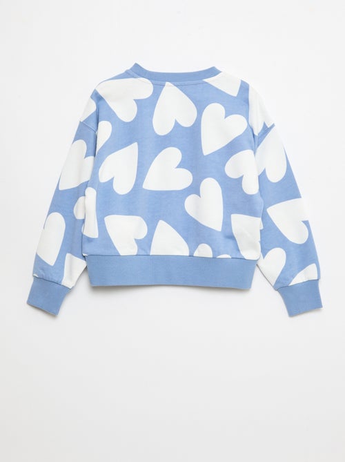 Sudadera con motivo y cuello redondo - Kiabi