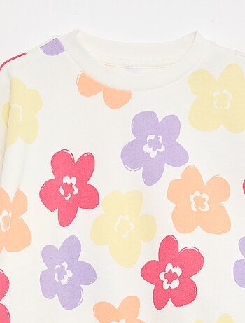 Sudadera con motivo y cuello redondo