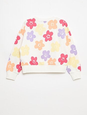 Sudadera con motivo y cuello redondo