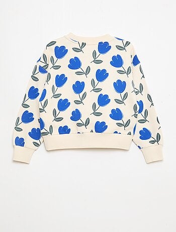 Sudadera con motivo y cuello redondo