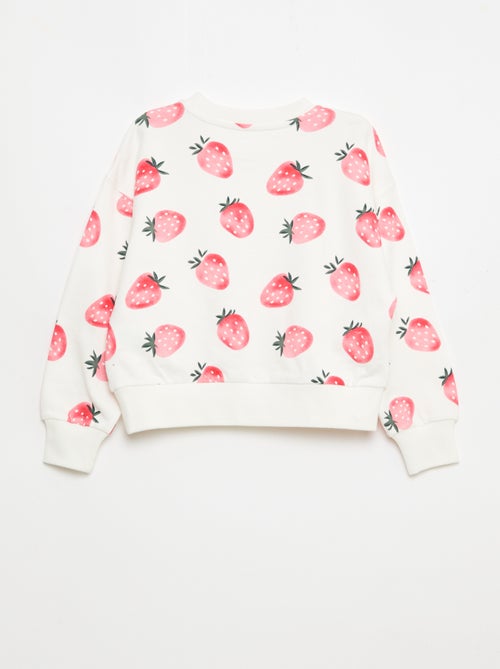 Sudadera con motivo y cuello redondo - Kiabi