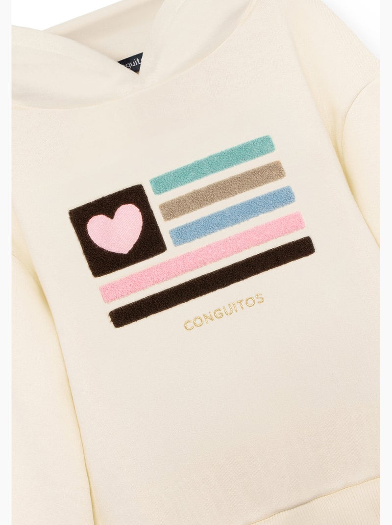 Sudadera conguitos Beige - Kiabi