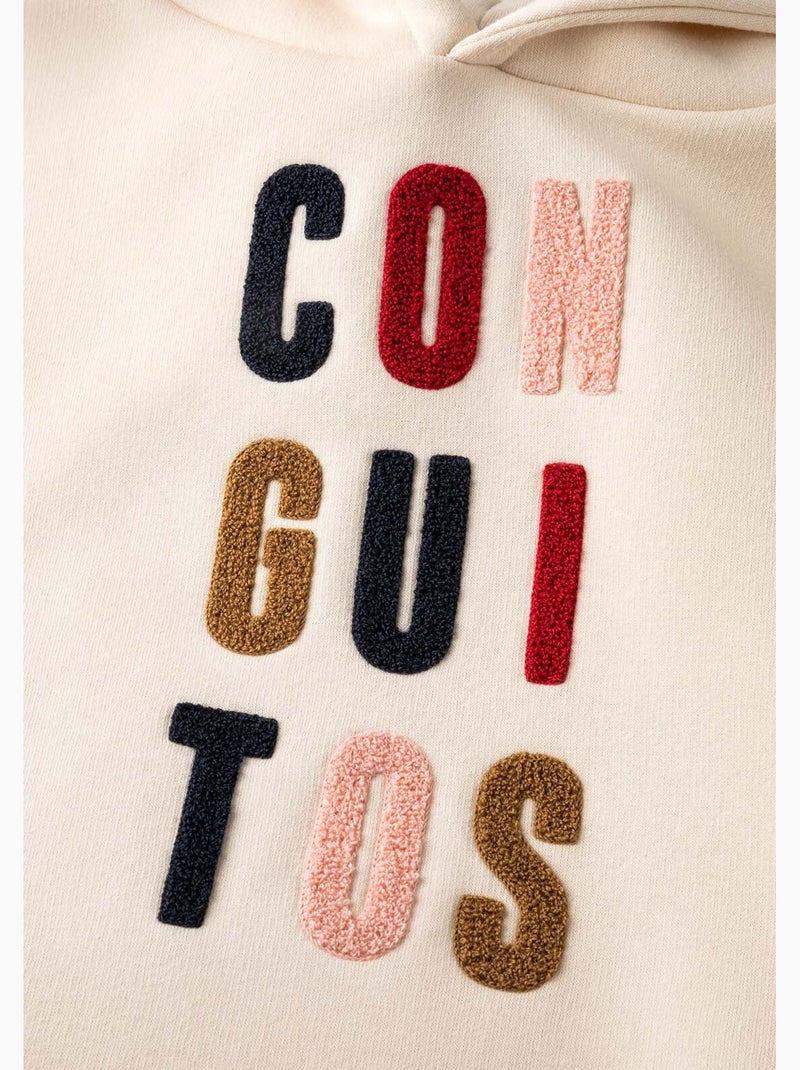 Sudadera conguitos Beige - Kiabi