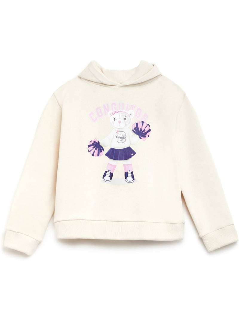 Sudadera conguitos Beige - Kiabi