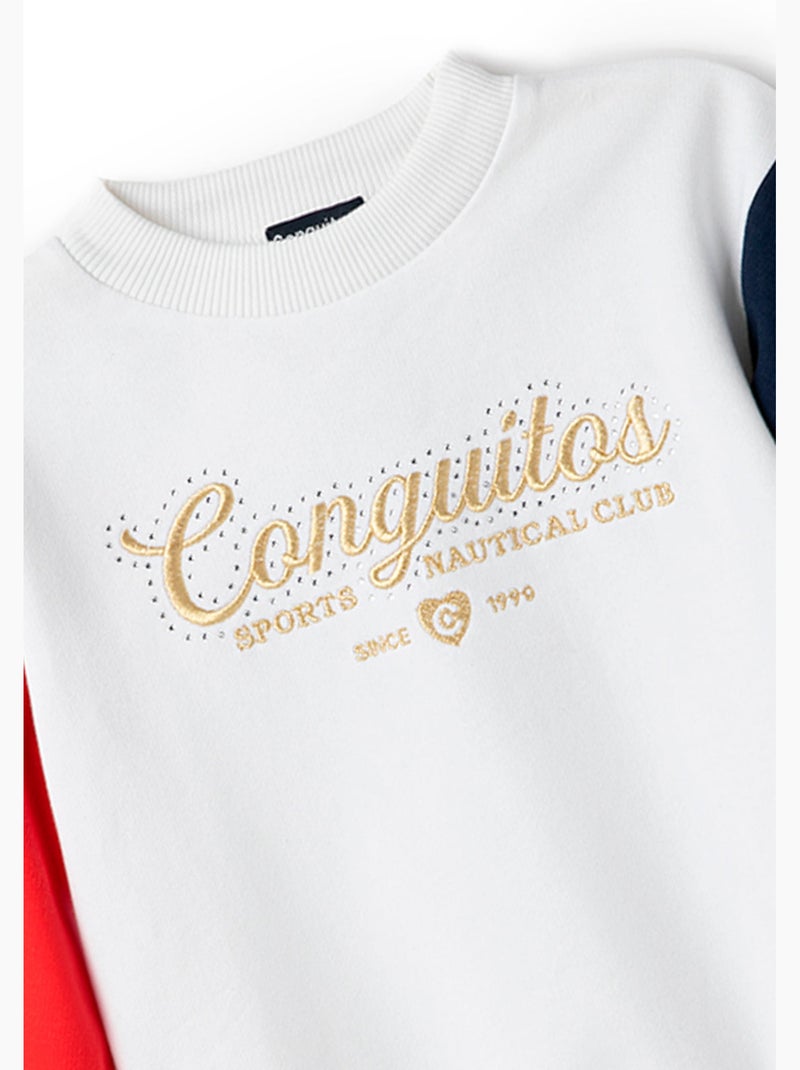 Sudadera conguitos Blanco - Kiabi