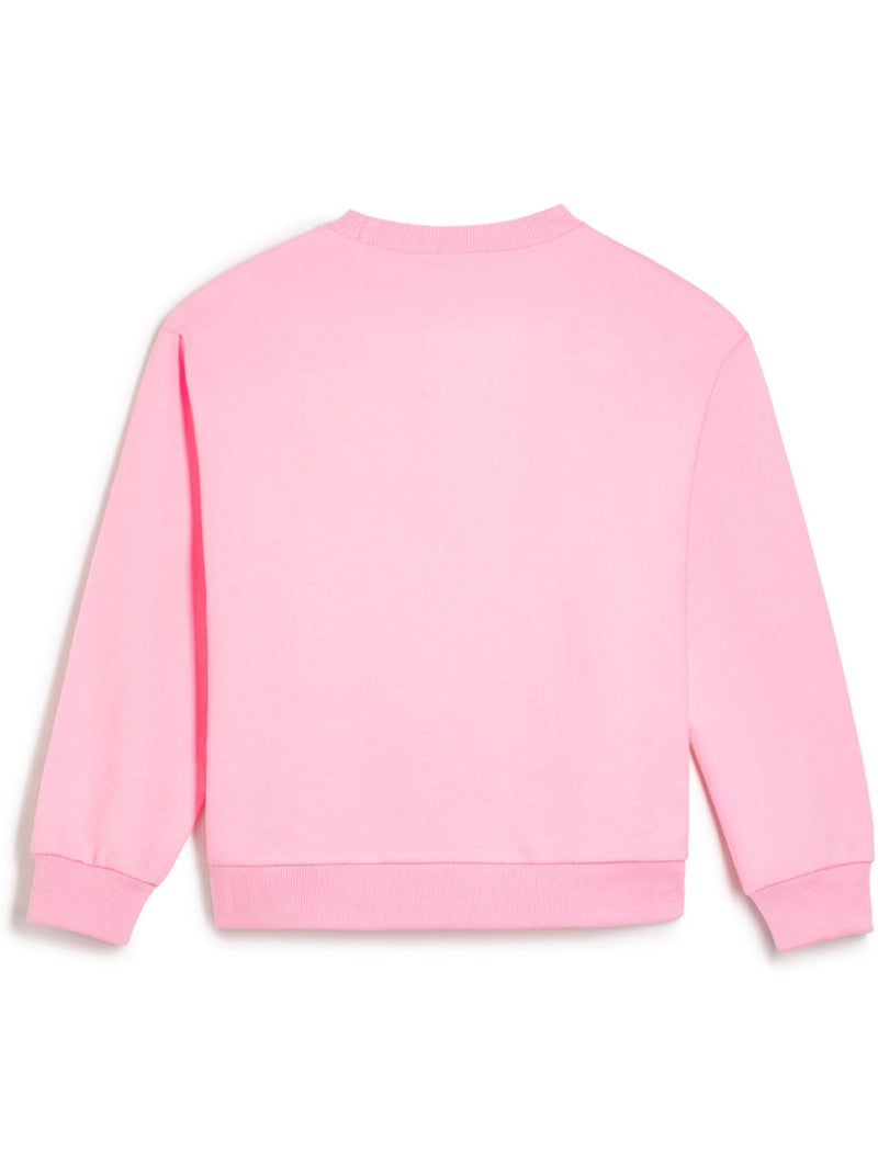 Sudadera conguitos logo frontal Rosa - Kiabi