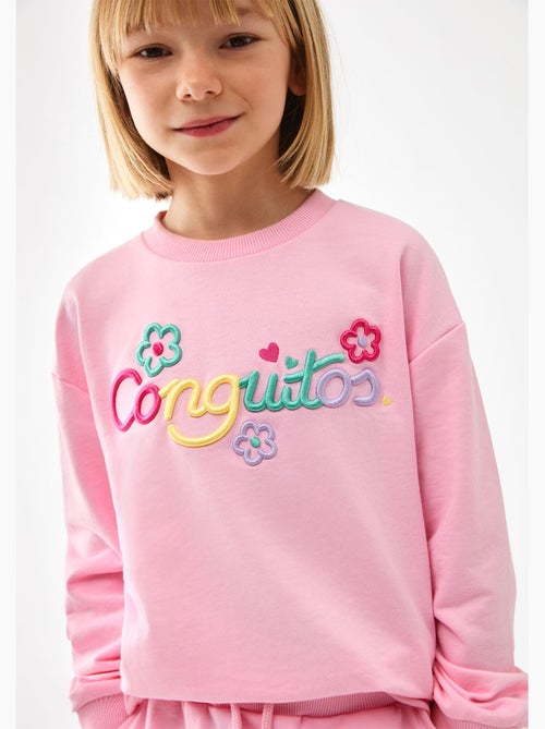Sudadera conguitos logo frontal - Kiabi