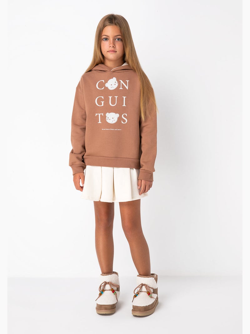 Sudadera conguitos Marrón - Kiabi