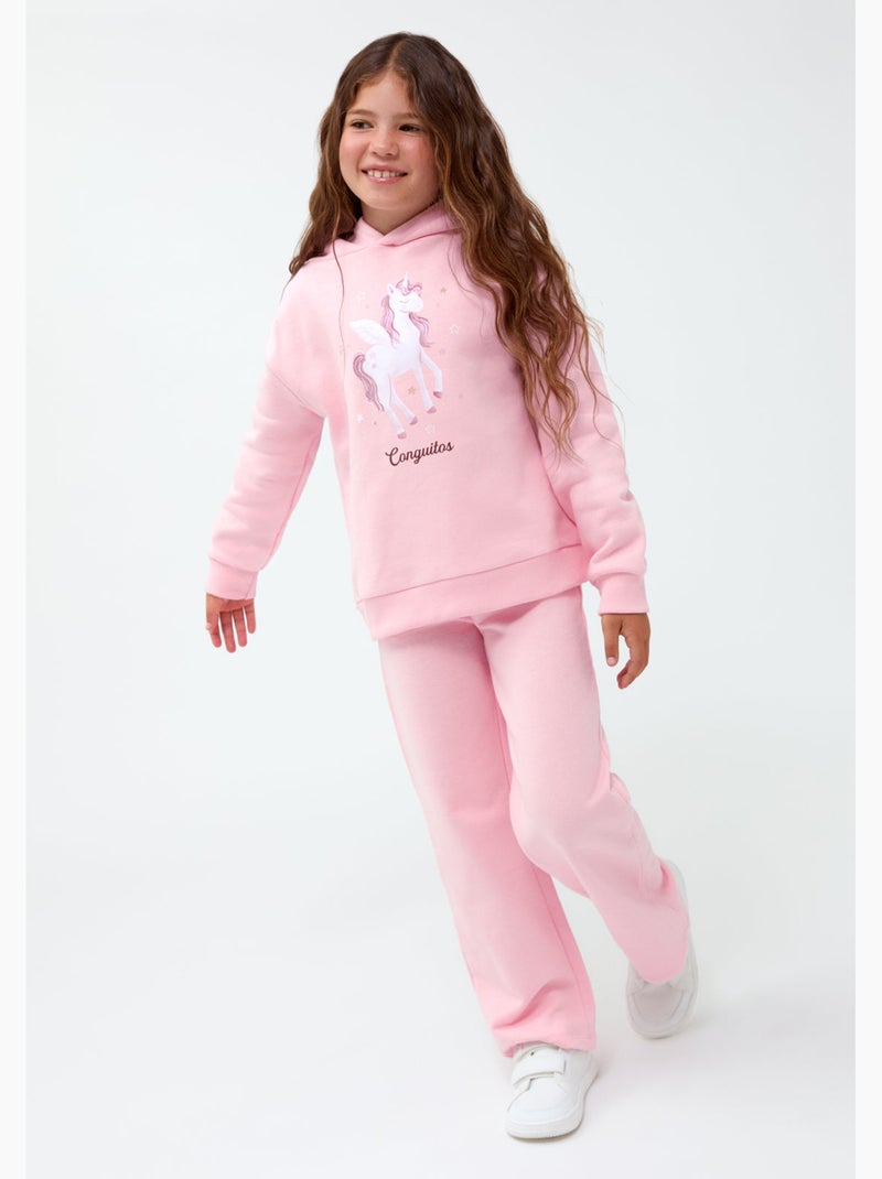 Sudadera conguitos Rosa - Kiabi