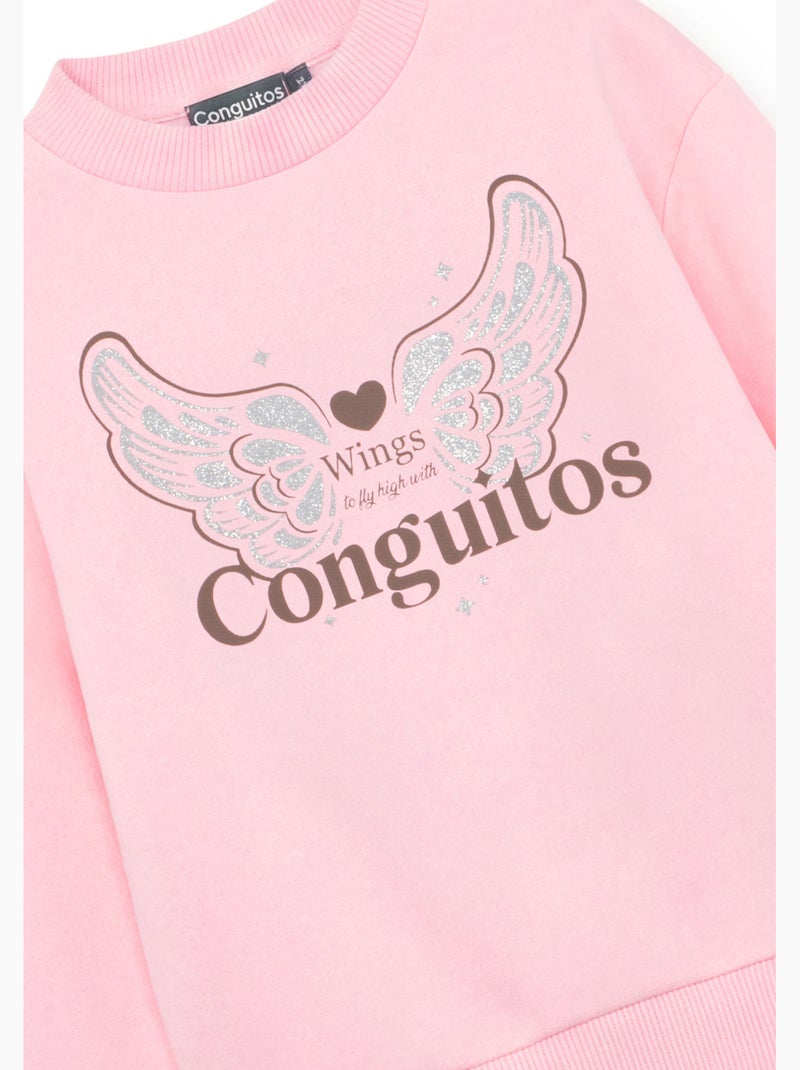 Sudadera conguitos Rosa - Kiabi