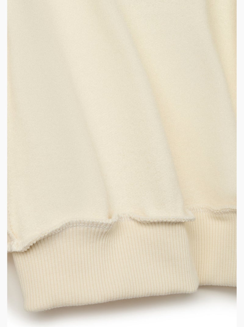 Sudadera conguitos sudadera con logo animado Beige - Kiabi