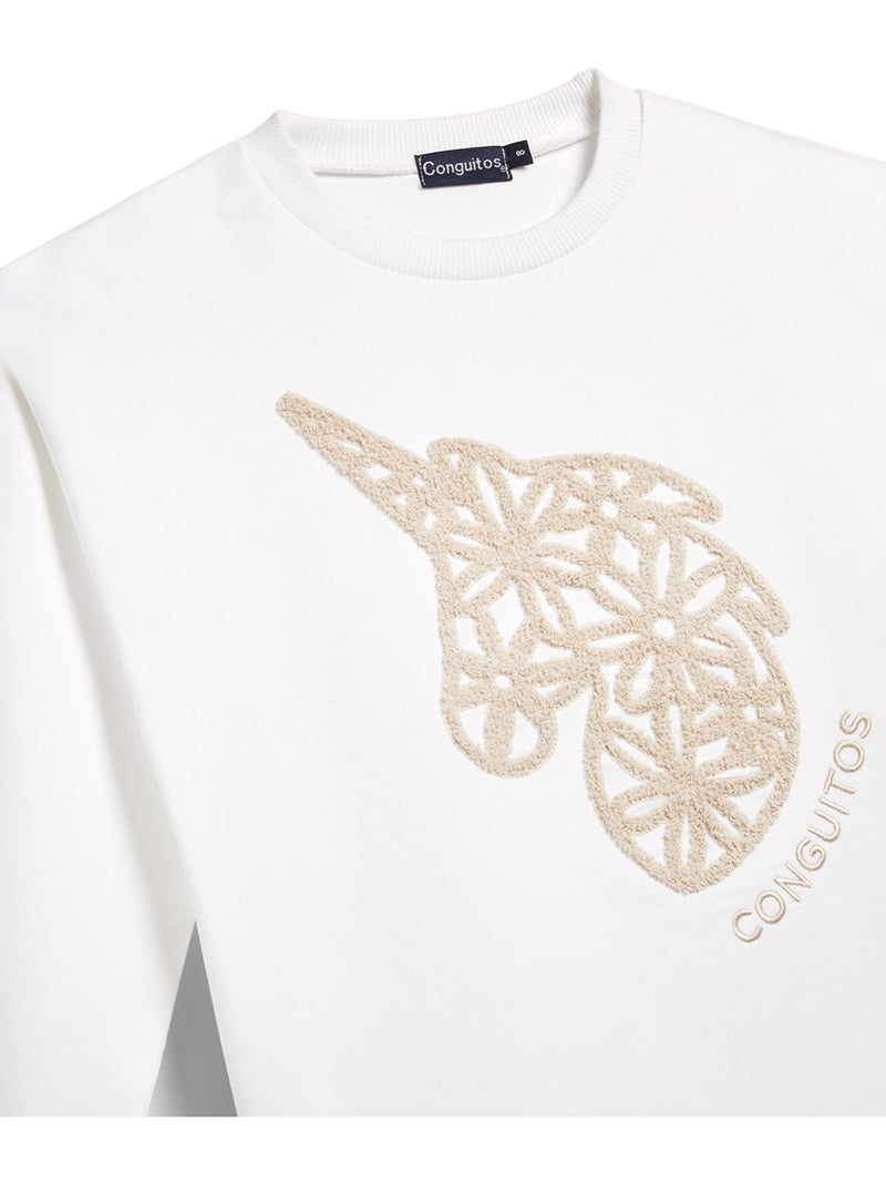 Sudadera conguitos unicorn Oro - Kiabi
