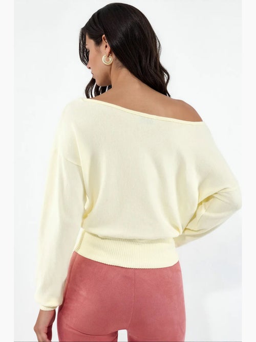 Sudadera corta de mujer con cuello redondo busem - Kiabi Sudadera corta de mujer con cuello redondo busem - Kiabi