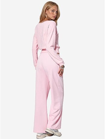 Sudadera corta de mujer con cuello redondo busem