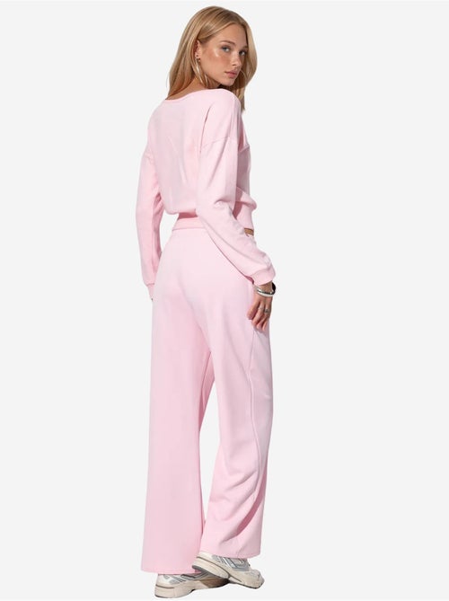 Sudadera corta de mujer con cuello redondo busem - Kiabi Sudadera corta de mujer con cuello redondo busem - Kiabi