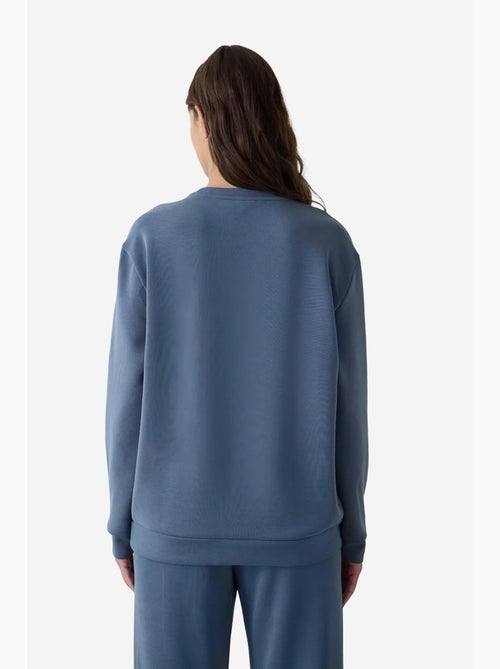 Sudadera corta oversize de modal con cuello redondo penti - Kiabi Sudadera corta oversize de modal con cuello redondo penti - Kiabi