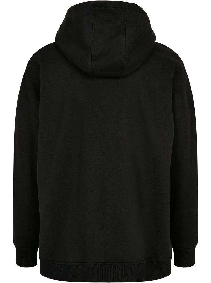 Sudadera cortada para hombre - build your brand Negro - Kiabi