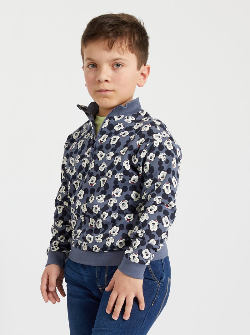 Sudadera cremallera 'Mickey' 'Disney' GRIS - Kiabi