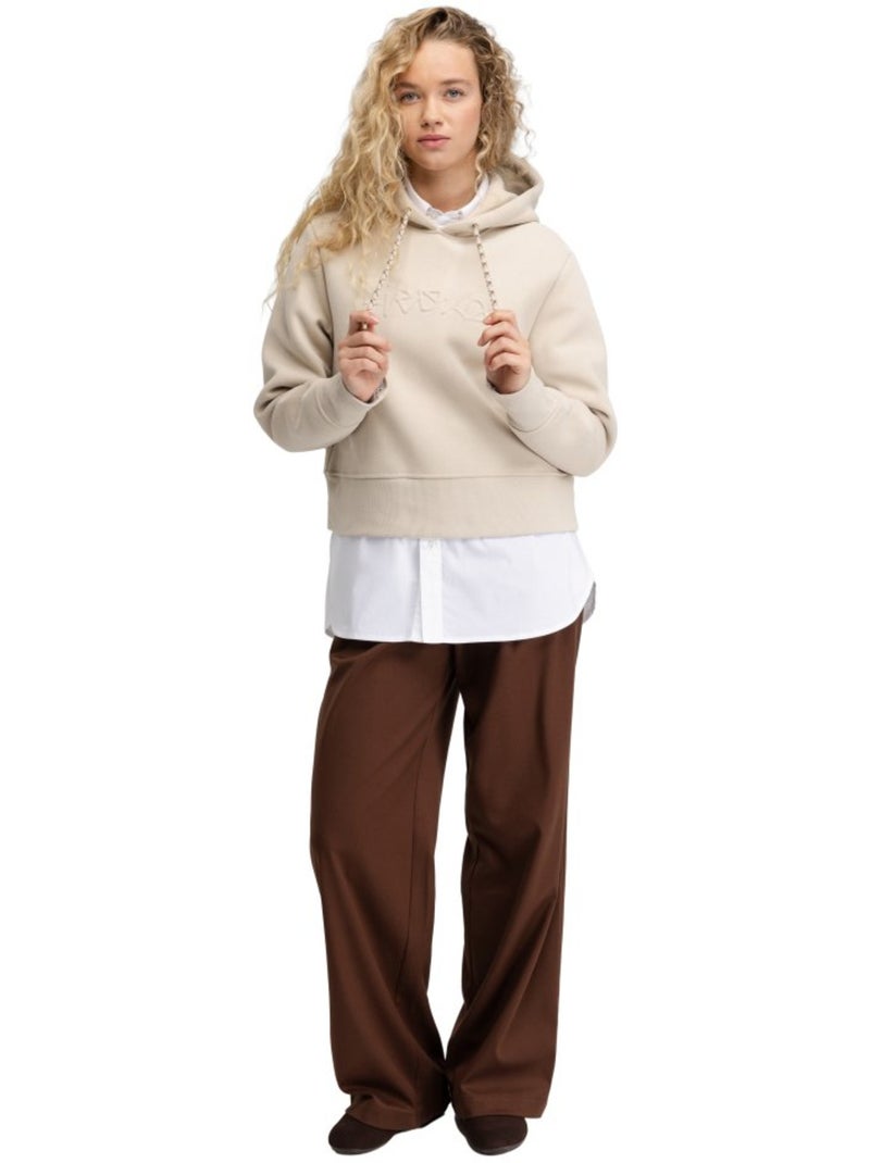 Sudadera crop capucha mujer mujer jolla-w sand Beige - Kiabi