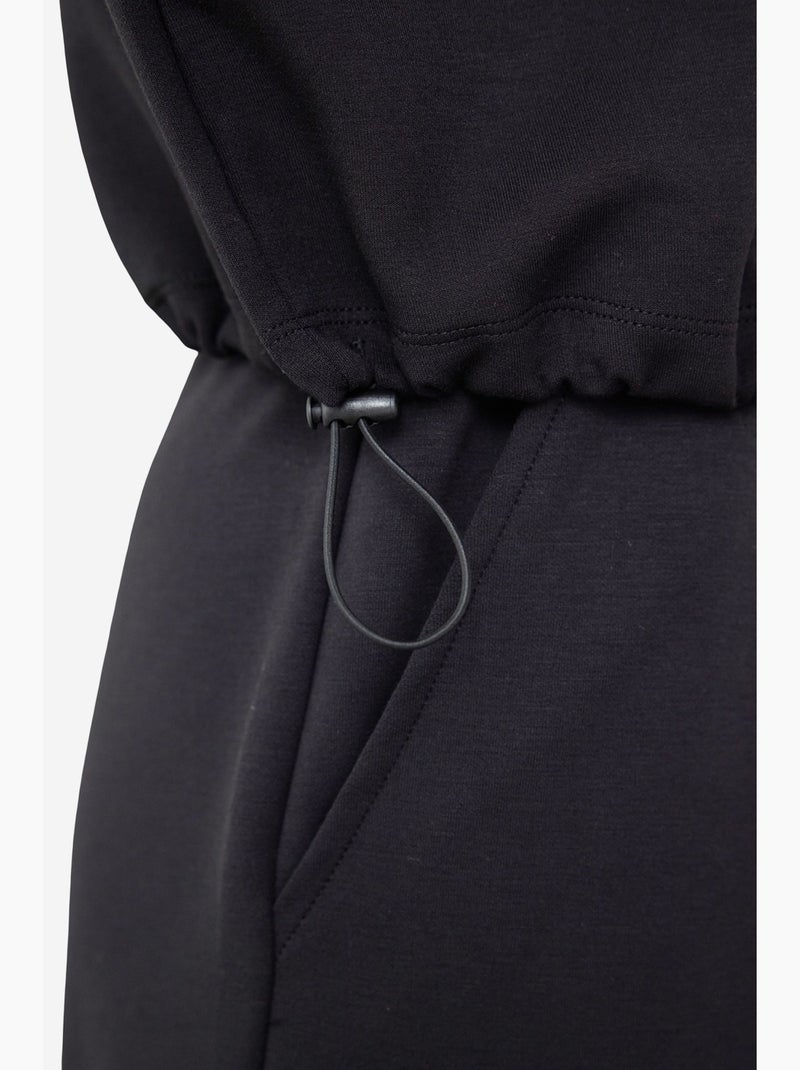 Sudadera crop con cuello alto silky feel penti Negro - Kiabi