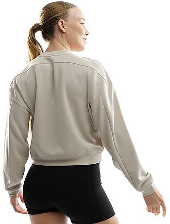 Sudadera crop entrenamiento mujer fitness mujer ignite