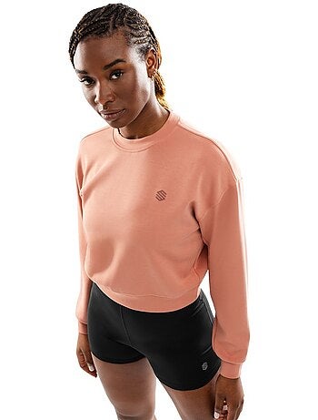 Sudadera crop entrenamiento mujer fitness mujer pinnacle
