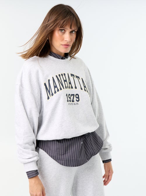 Sudadera crop top - Kiabi