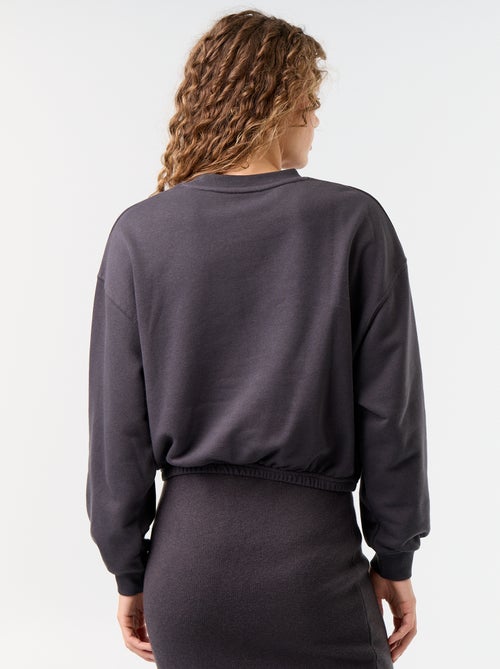 Sudadera crop top - Kiabi