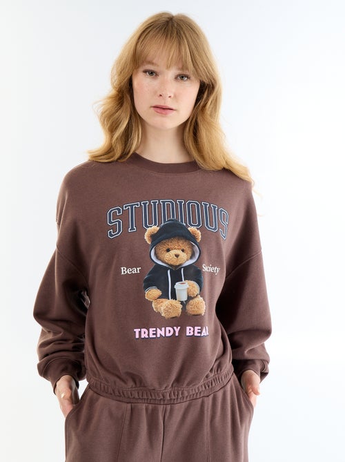 Sudadera crop top - Kiabi