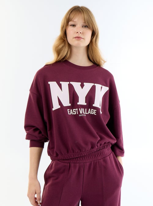 Sudadera crop top - Kiabi Sudadera crop top - Kiabi