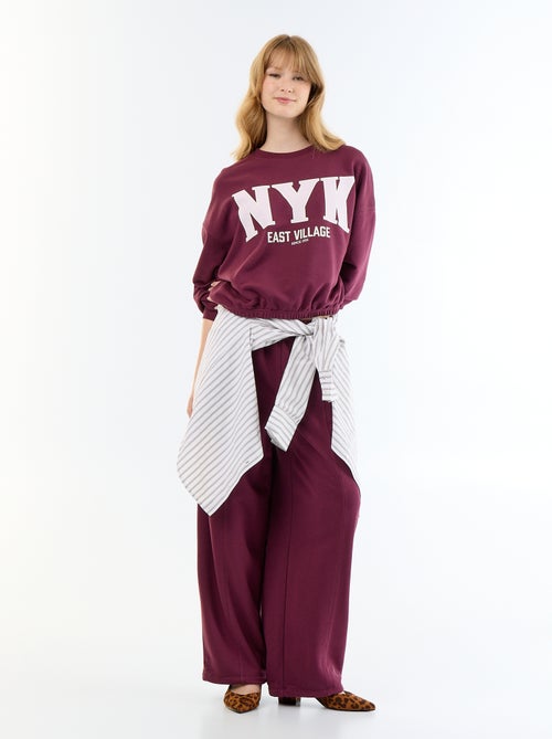 Sudadera crop top - Kiabi Sudadera crop top - Kiabi