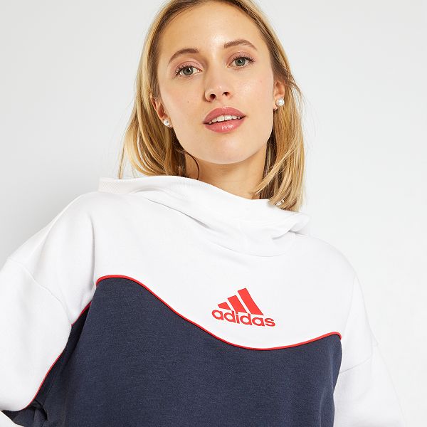 Sudadera cropped 'adidas' con capucha Mujer talla 34 a 48 - AZUL - Kiabi -  60,00€