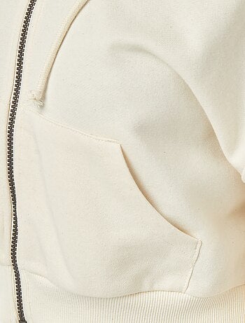 Sudadera cropped con capucha