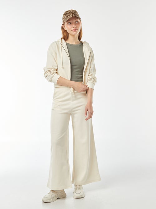 Sudadera cropped con capucha - Kiabi