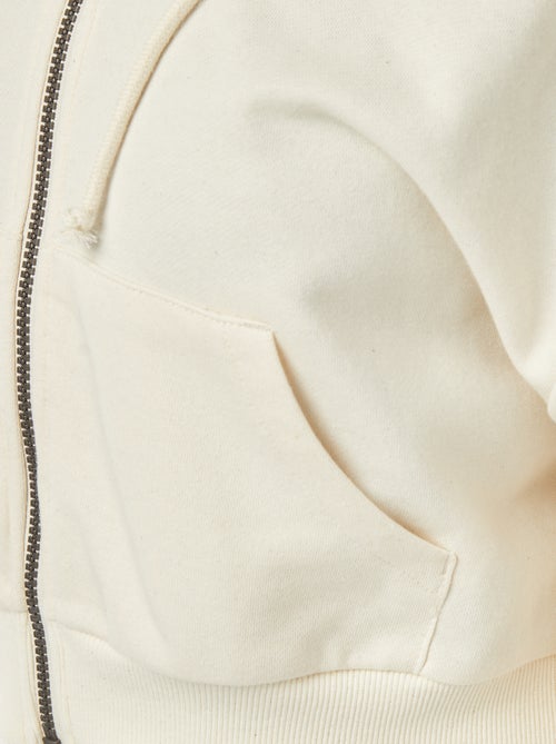 Sudadera cropped con capucha - Kiabi