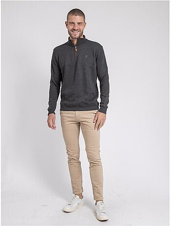 Sudadera cuello alto con cremallera WOMPOU