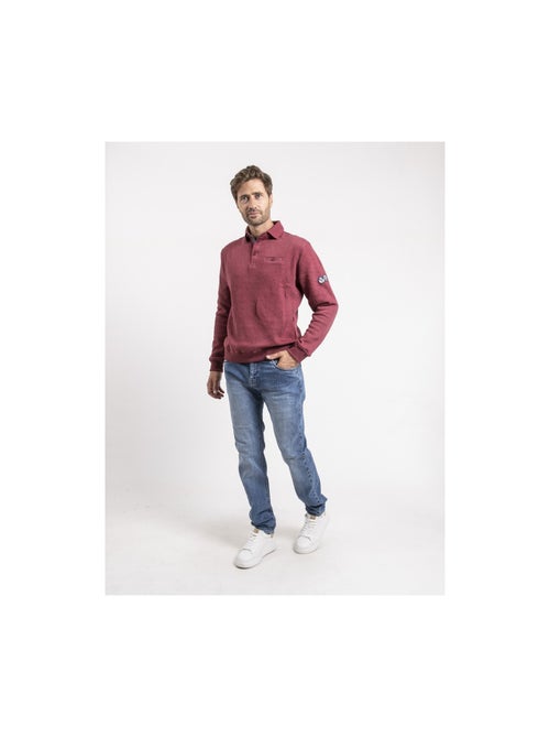 Sudadera cuello polo WIREX - Kiabi