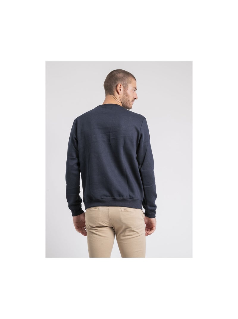 Sudadera cuello redondo WASGANY Azul marino - Kiabi