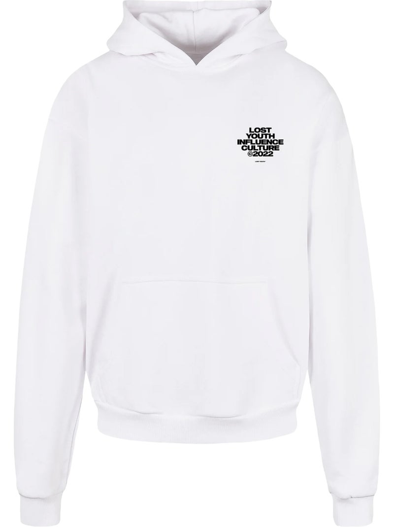 Sudadera culture para hombre - lost youth Blanco - Kiabi