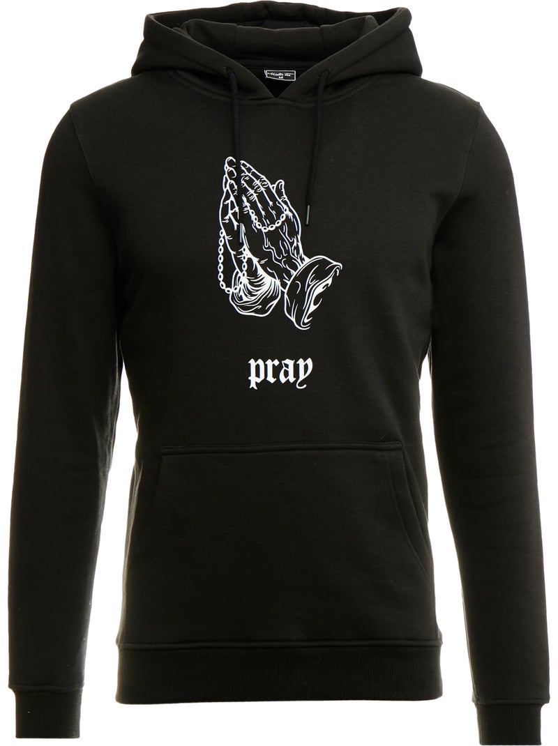 Sudadera dark pray para hombre - mister tee Negro - Kiabi
