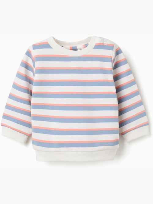 Sudadera de algodón a rayas - Kiabi