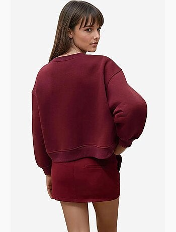 Sudadera de algodón bordada de corte relajado hiccup