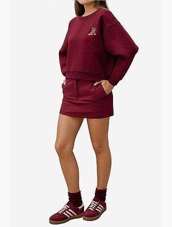 Sudadera de algodón bordada de corte relajado hiccup