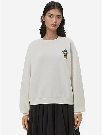 Sudadera de algodón bordada hiccup