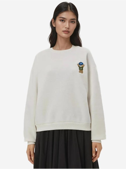 Sudadera de algodón bordada hiccup - Kiabi Sudadera de algodón bordada hiccup - Kiabi