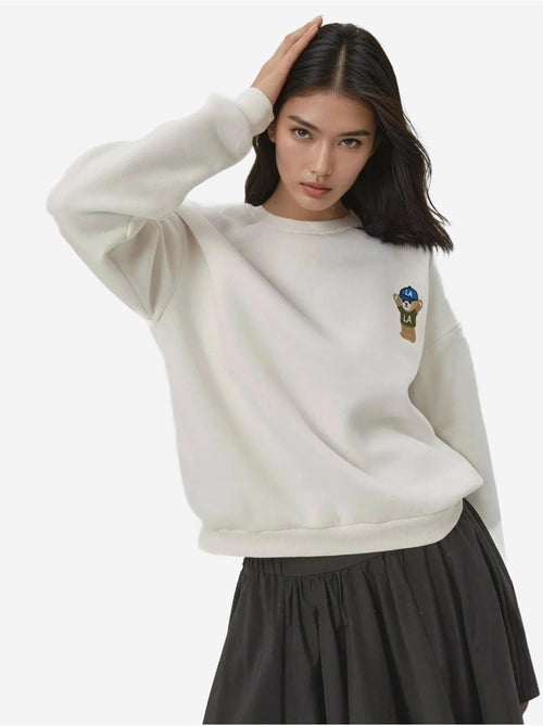 Sudadera de algodón bordada hiccup - Kiabi Sudadera de algodón bordada hiccup - Kiabi