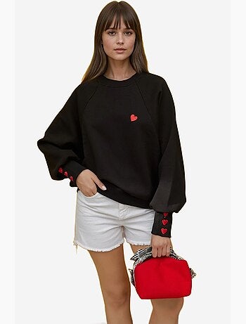 Sudadera de algodón bordada hiccup